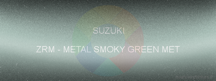 Peinture Suzuki ZRM Metal Smoky Green Met
