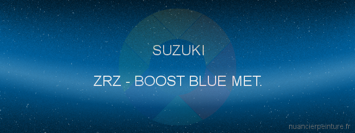Peinture Suzuki ZRZ Boost Blue Met.