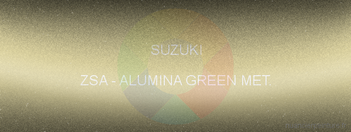 Peinture Suzuki ZSA Alumina Green Met.