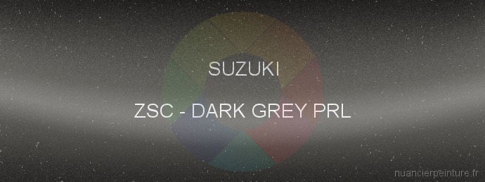 Peinture Suzuki ZSC Dark Grey Prl