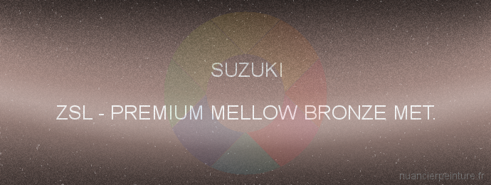 Peinture Suzuki ZSL Premium Mellow Bronze Met.