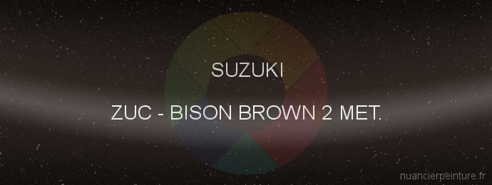 Peinture Suzuki ZUC Bison Brown 2 Met.
