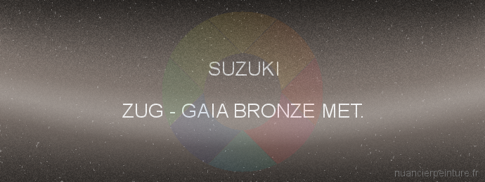 Peinture Suzuki ZUG Gaia Bronze Met.