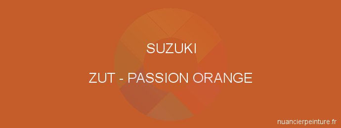 Peinture Suzuki ZUT Passion Orange