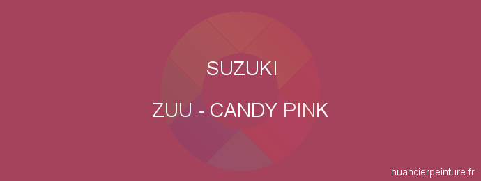 Peinture Suzuki ZUU Candy Pink