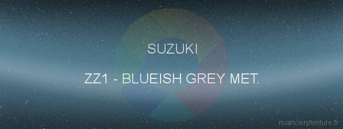 Peinture Suzuki ZZ1 Blueish Grey Met.