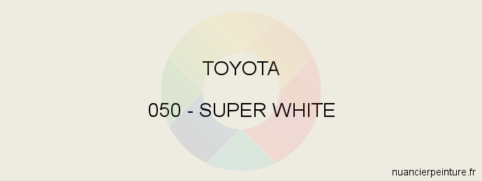 Peinture Toyota 050 Super White