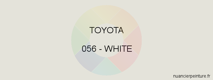 Peinture Toyota 056 White