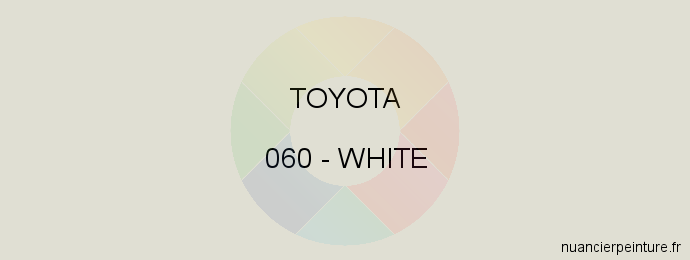 Peinture Toyota 060 White