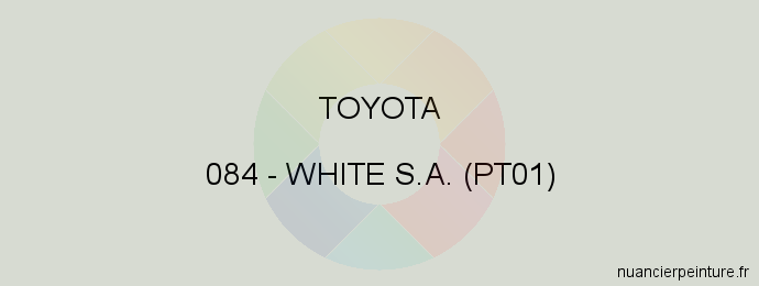 Peinture Toyota 084 White S.a. (pt01)