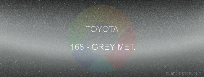 Peinture Toyota 168 Grey Met.
