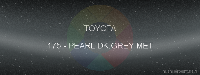 Peinture Toyota 175 Pearl Dk.grey Met.