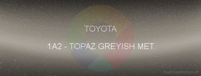 Peinture Toyota 1A2 Topaz Greyish Met.