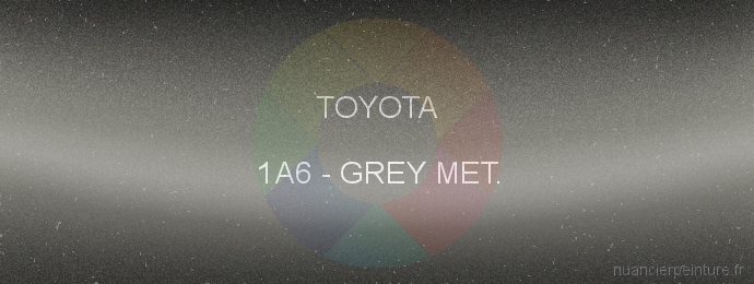 Peinture Toyota 1A6 Grey Met.