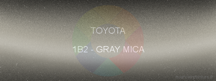 Peinture Toyota 1B2 Gray Mica