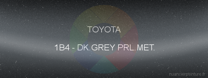 Peinture Toyota 1B4 Dk.grey Prl.met.