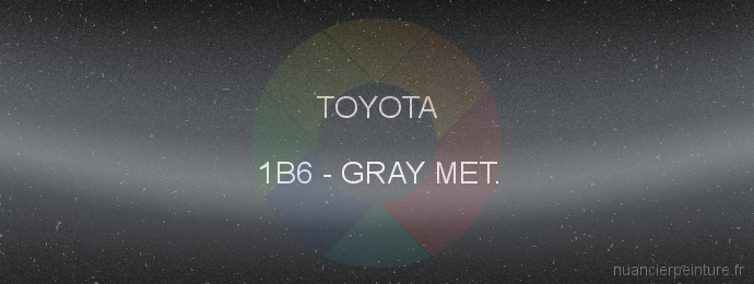 Peinture Toyota 1B6 Gray Met.