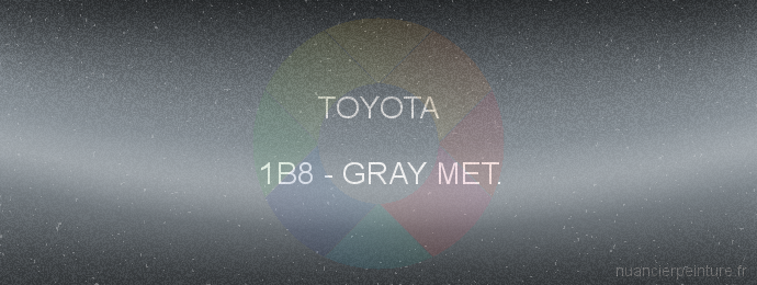 Peinture Toyota 1B8 Gray Met.