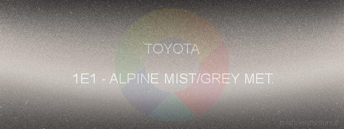 Peinture Toyota 1E1 Alpine Mist/grey Met.