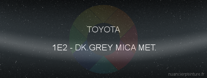 Peinture Toyota 1E2 Dk.grey Mica Met.