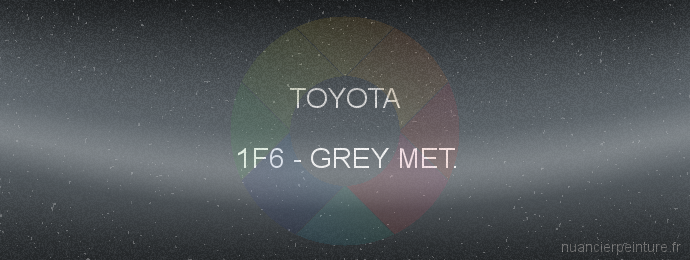 Peinture Toyota 1F6 Grey Met.