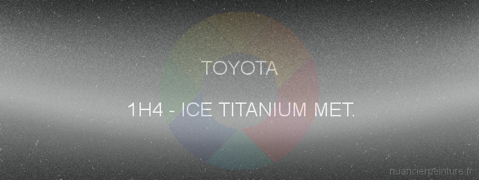 Peinture Toyota 1H4 Ice Titanium Met.
