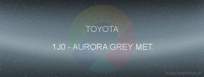Peinture Toyota 1J0 Aurora Grey Met.
