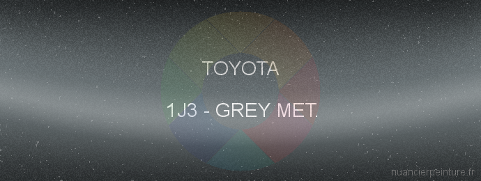 Peinture Toyota 1J3 Grey Met.