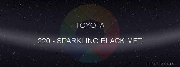 Peinture Toyota 220 Sparkling Black Met.