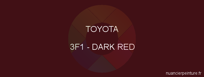 Peinture Toyota 3F1 Dark Red