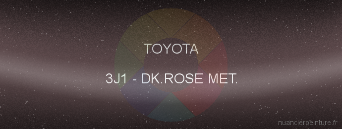 Peinture Toyota 3J1 Dk.rose Met.