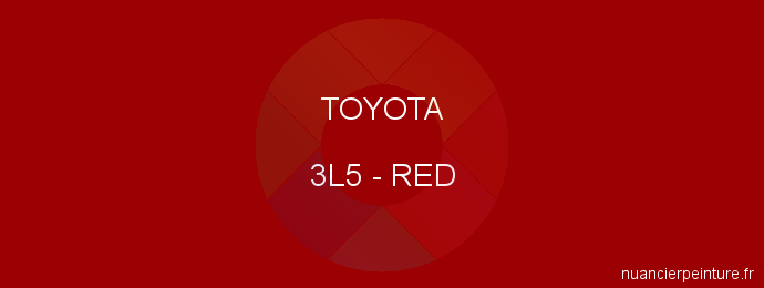 Peinture Toyota 3L5 Red