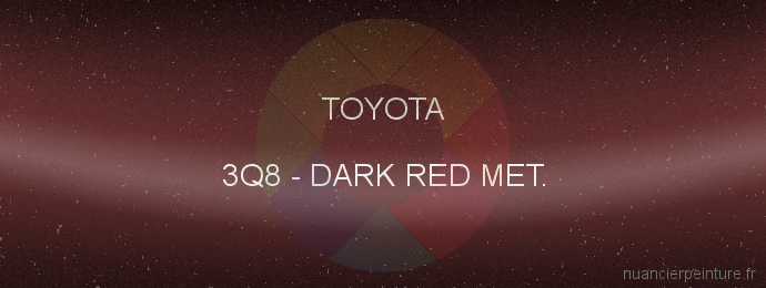 Peinture Toyota 3Q8 Dark Red Met.