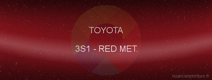 Peinture Toyota 3S1 Red Met.