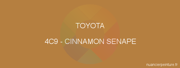 Peinture Toyota 4C9 Cinnamon Senape