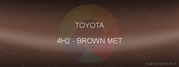 Peinture Toyota 4H2 Brown Met.