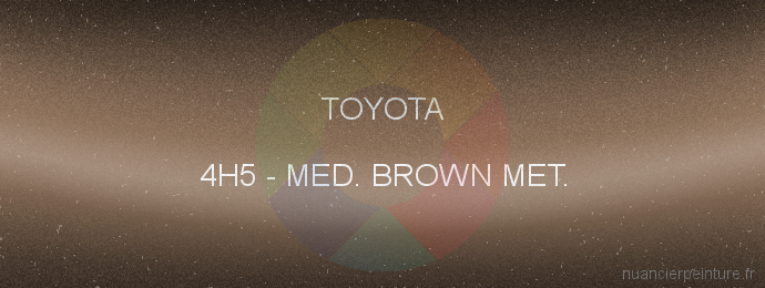 Peinture Toyota 4H5 Med. Brown Met.