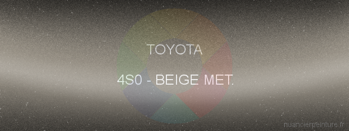 Peinture Toyota 4S0 Beige Met.