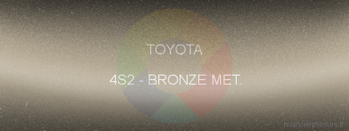 Peinture Toyota 4S2 Bronze Met.