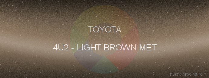 Peinture Toyota 4U2 Light Brown Met