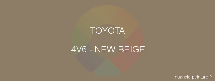 Peinture Toyota 4V6 New Beige