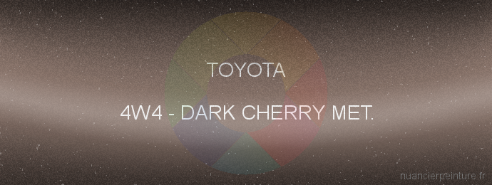 Peinture Toyota 4W4 Dark Cherry Met.