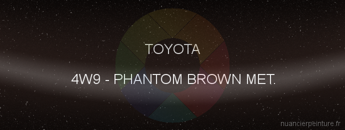 Peinture Toyota 4W9 Phantom Brown Met.