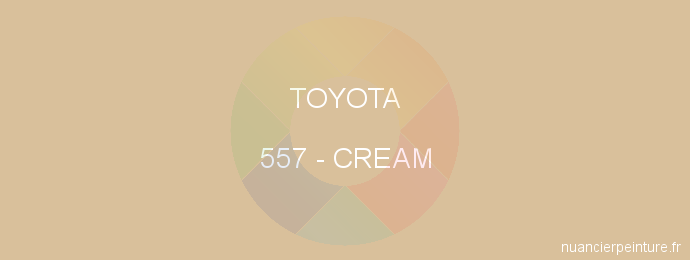 Peinture Toyota 557 Cream