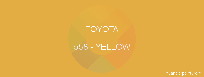 Peinture Toyota 558 Yellow