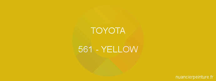 Peinture Toyota 561 Yellow