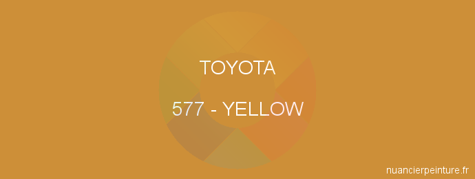 Peinture Toyota 577 Yellow