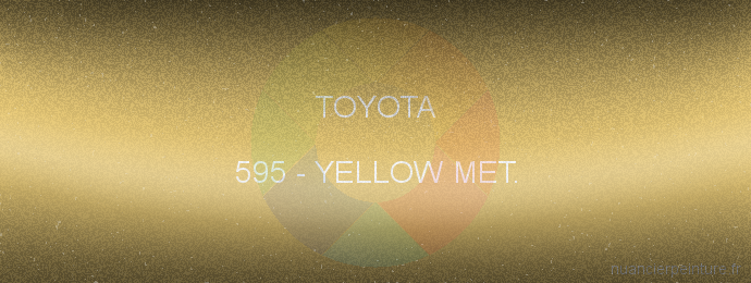 Peinture Toyota 595 Yellow Met.