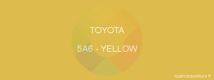 Peinture Toyota 5A6 Yellow