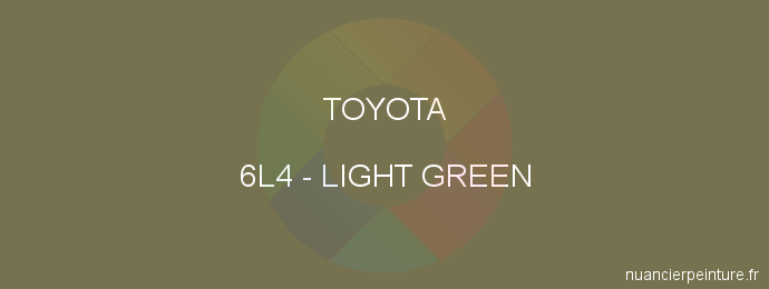 Peinture Toyota 6L4 Light Green